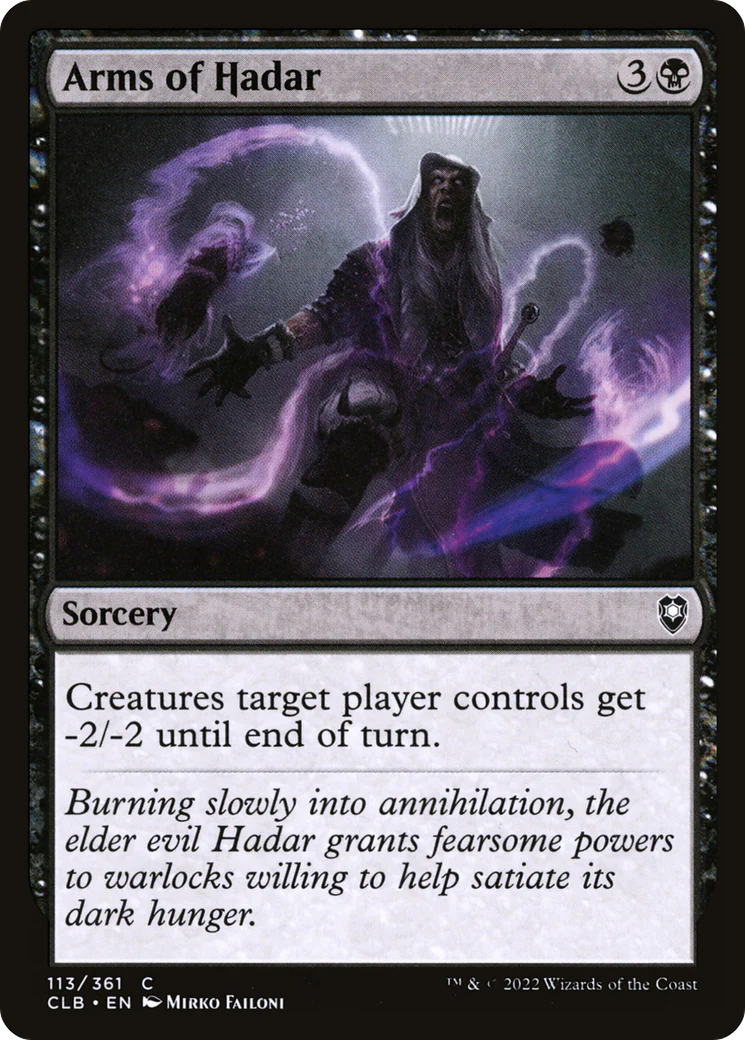 Arms of Hadar (CLB-113)  - Commander Legends: Battle for Baldur's Gate
