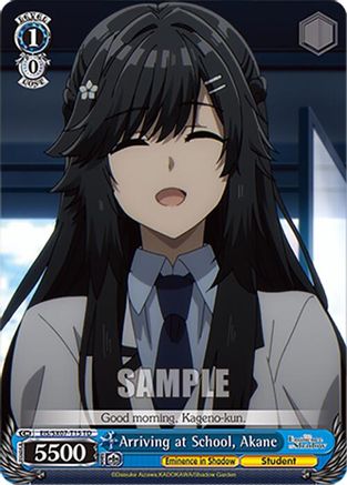 Arriving at School, Akane (EIS/SX07-T15) - The Eminence in Shadow