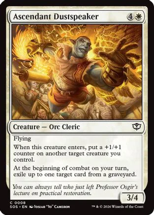 Ascendant Dustspeaker (SOS-008)  - Secrets of Strixhaven