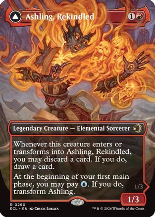 Ashling, Rekindled (Borderless) (ECL-290)  Foil - Lorwyn Eclipsed