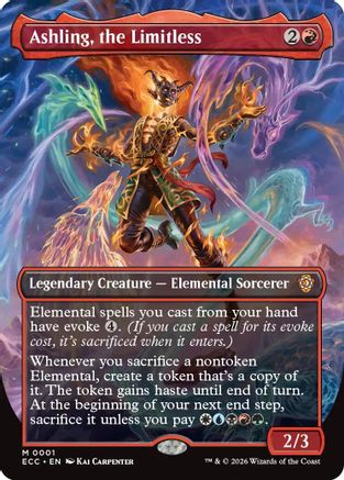 Ashling, the Limitless (Borderless) (ECC-001) Foil - Commander: Lorwyn Eclipsed