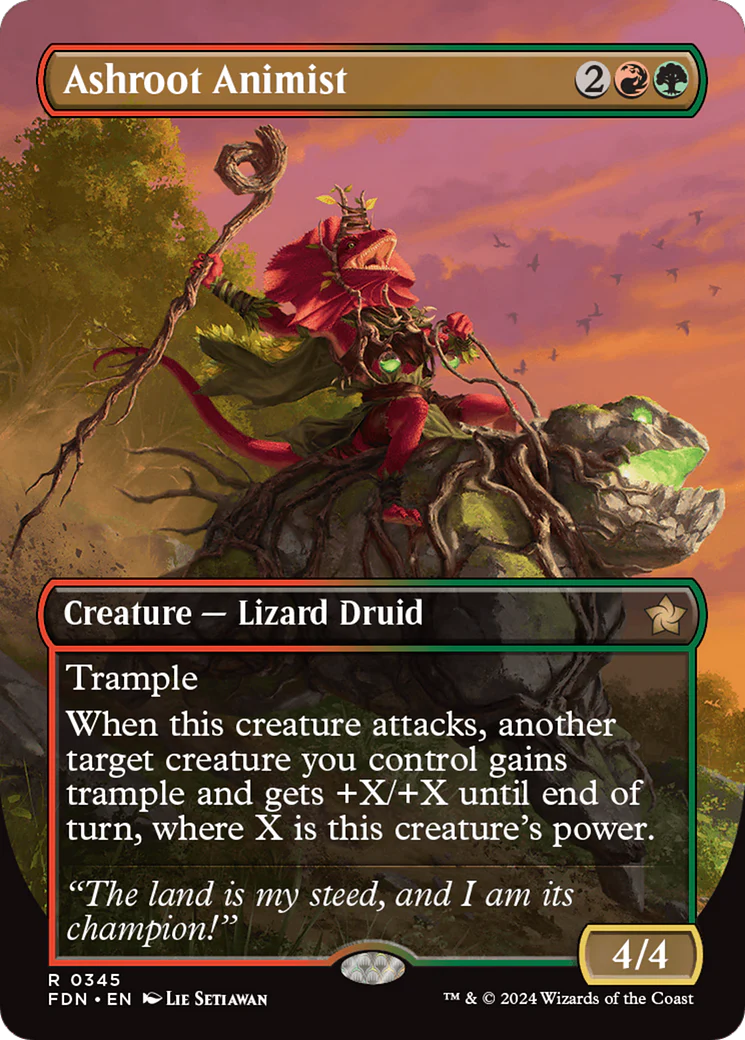Ashroot Animist (FDN-345)  Foil - Foundations (Borderless)