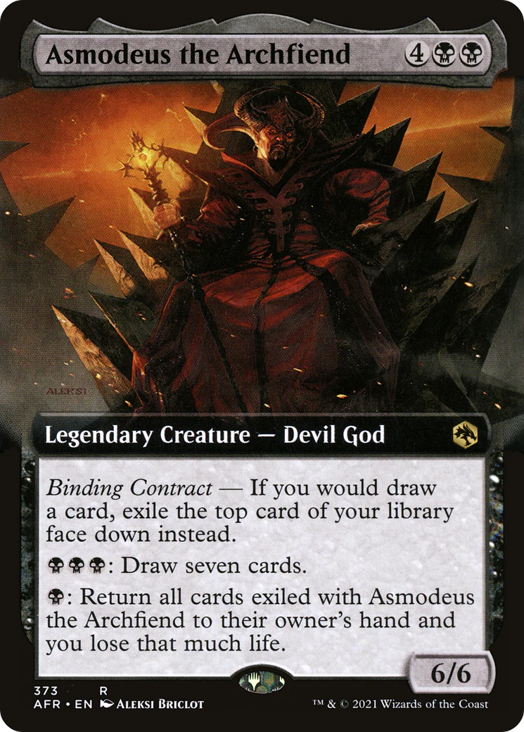 Asmodeus the Archfiend (Extended Art) (AFR-373)  - Adventures in the Forgotten Realms: (Extended Art)