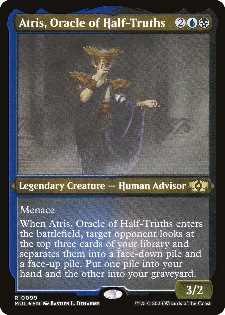 Atris, Oracle of Half-Truths (Foil Etched) (MUL-099)  Foil - Multiverse Legends