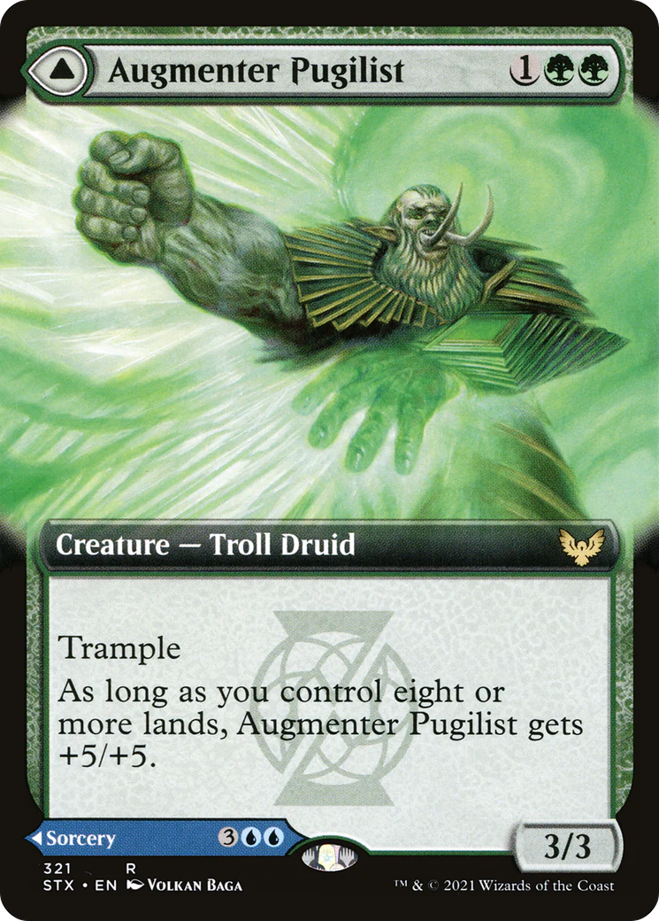 Augmenter Pugilist // Echoing Equation (STX-321)  Foil - Strixhaven: School of Mages: (Extended Art) - Image 4