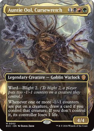 Auntie Ool, Cursewretch (Borderless) (ECC-002)  Foil - Commander: Lorwyn Eclipsed