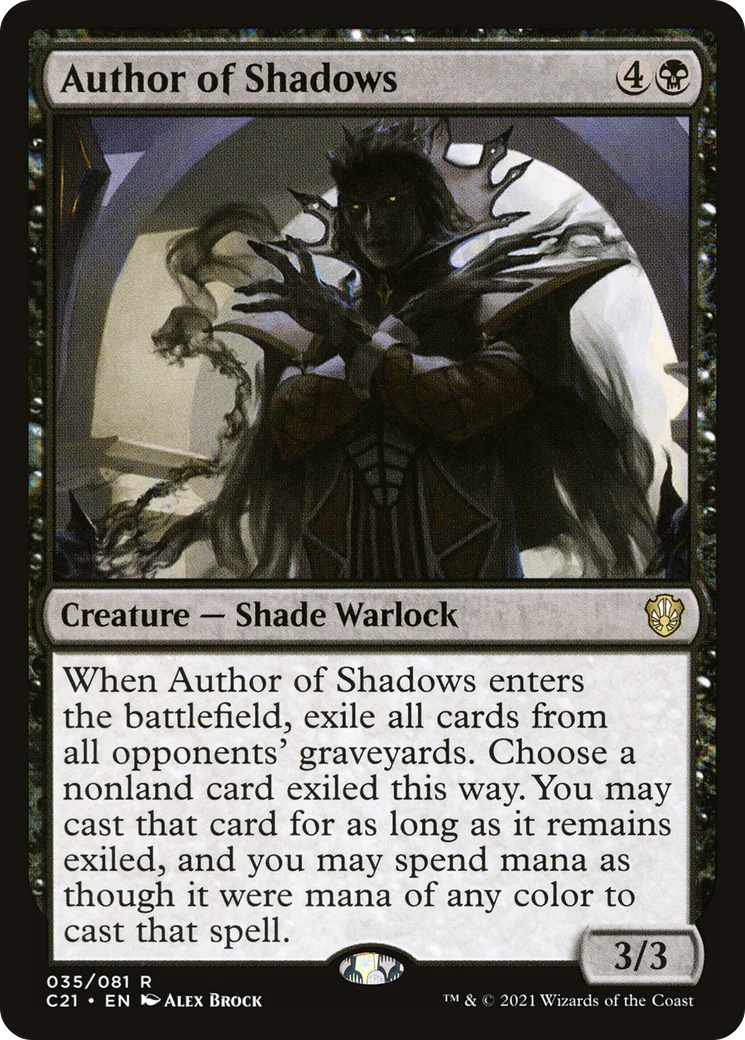 Author of Shadows (C21-035)  - Commander 2021