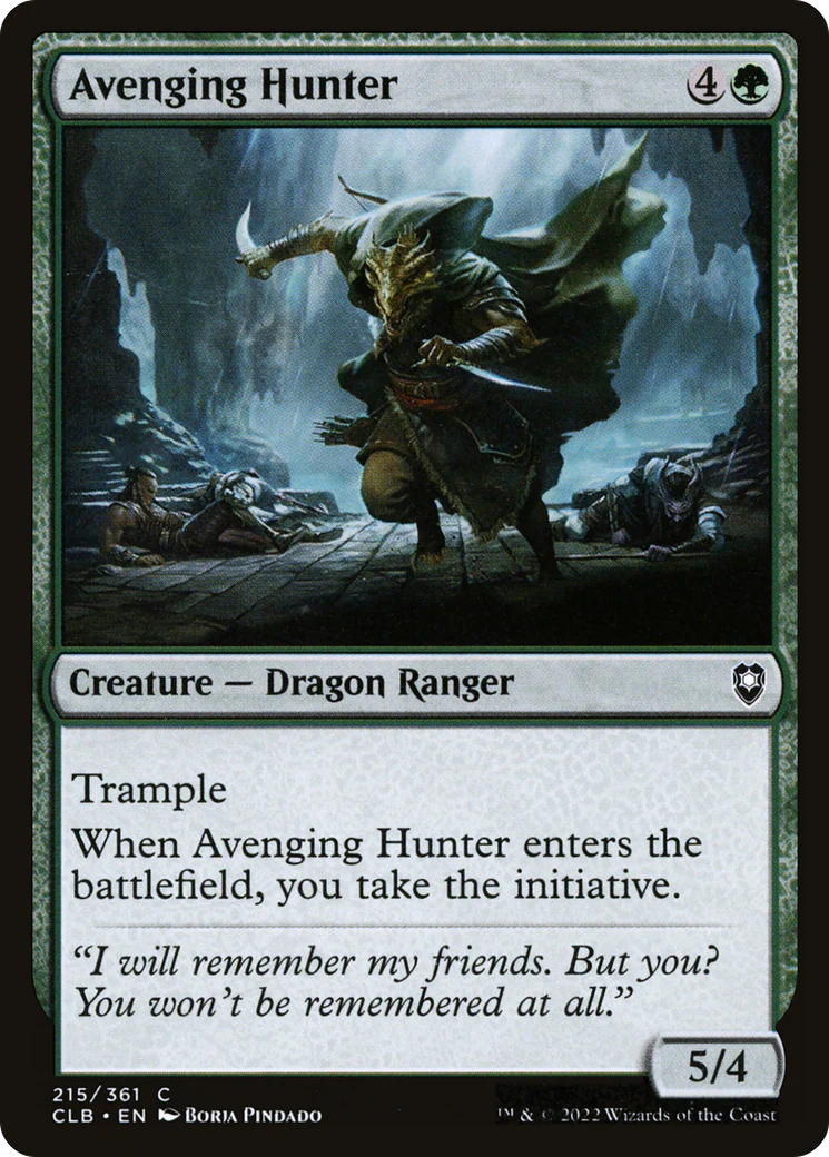 Avenging Hunter (CLB-215)  Foil - Commander Legends: Battle for Baldur's Gate