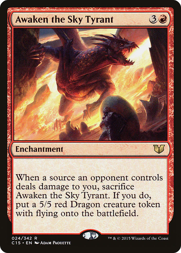 Awaken the Sky Tyrant (C15-024)  - Commander 2015