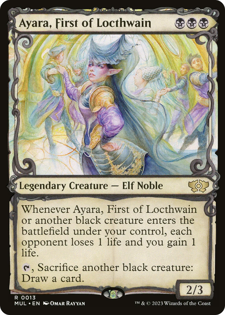 Ayara, First of Locthwain (MUL-013)  Foil - Multiverse Legends: (Showcase)