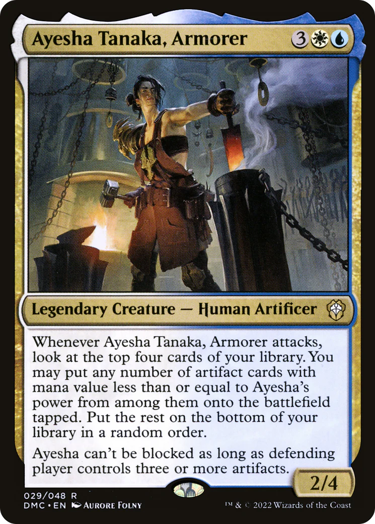 Ayesha Tanaka, Armorer (DMC-029)  - Dominaria United Commander