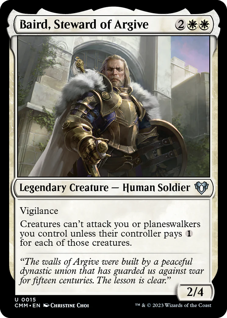 Baird, Steward of Argive (CMM-015)  Foil - Commander Masters