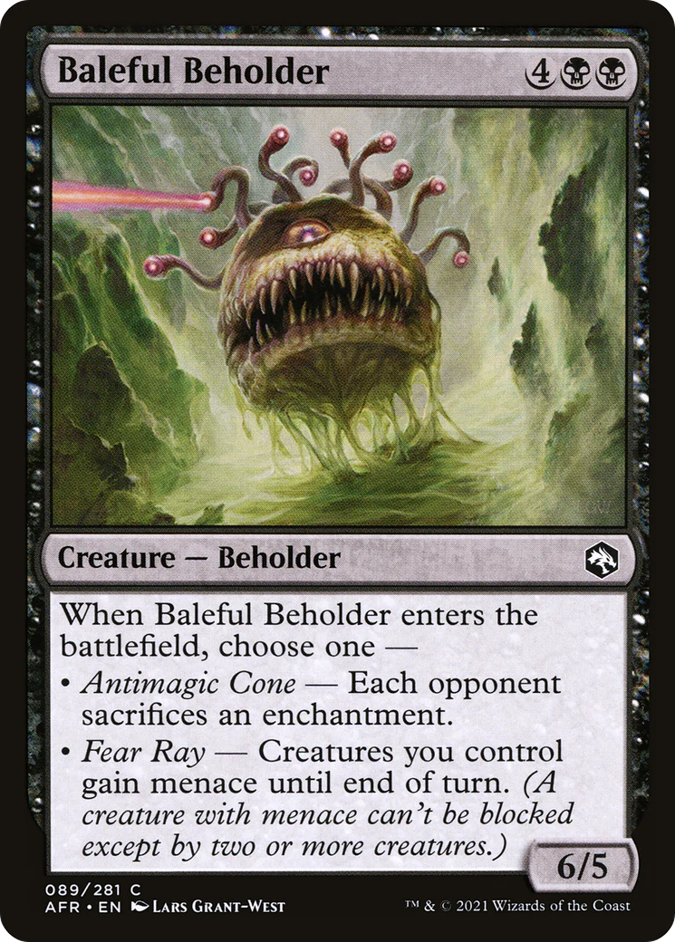 Baleful Beholder (AFR-089) Foil - Adventures in the Forgotten Realms