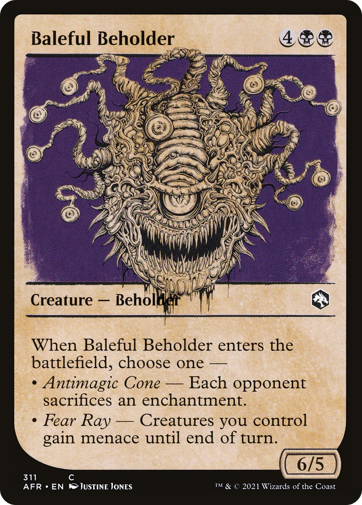 Baleful Beholder (Showcase) (AFR-311)  Foil - Adventures in the Forgotten Realms: (Showcase)