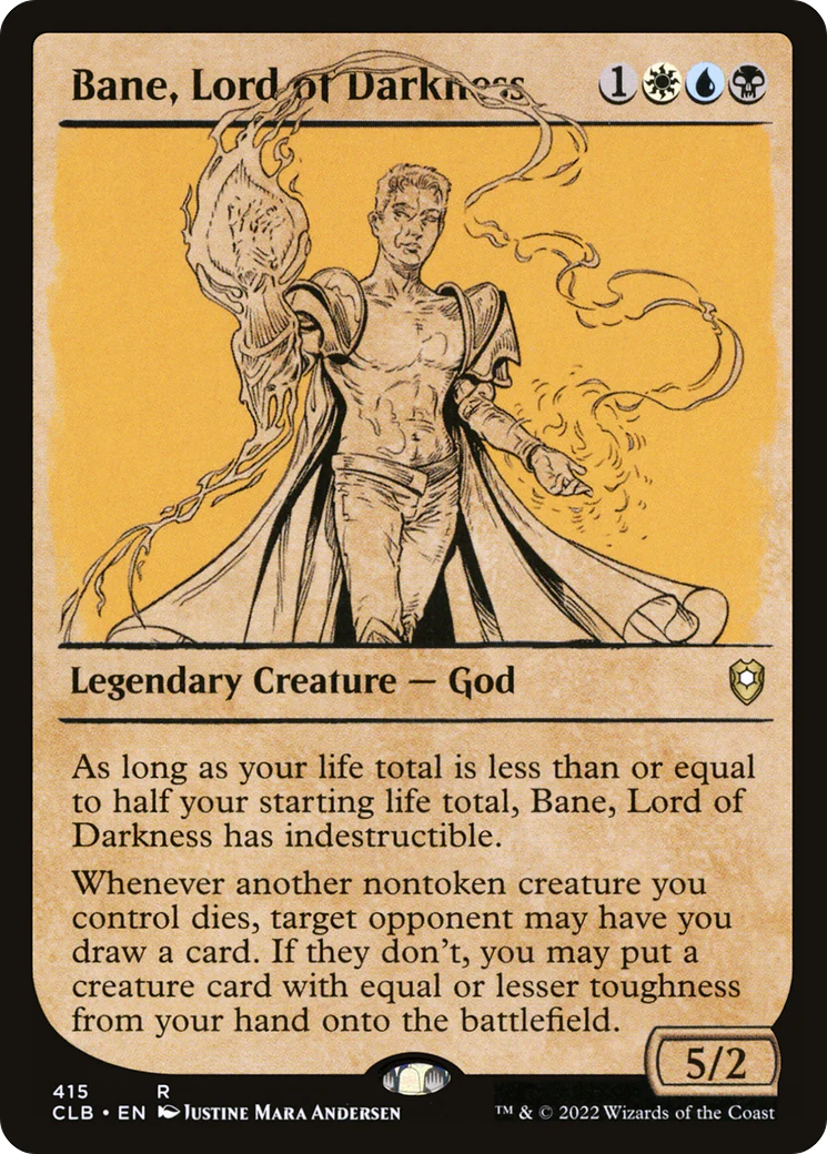 Bane, Lord of Darkness (Showcase) (CLB-415)  Foil - Commander Legends: Battle for Baldur's Gate: (Showcase)