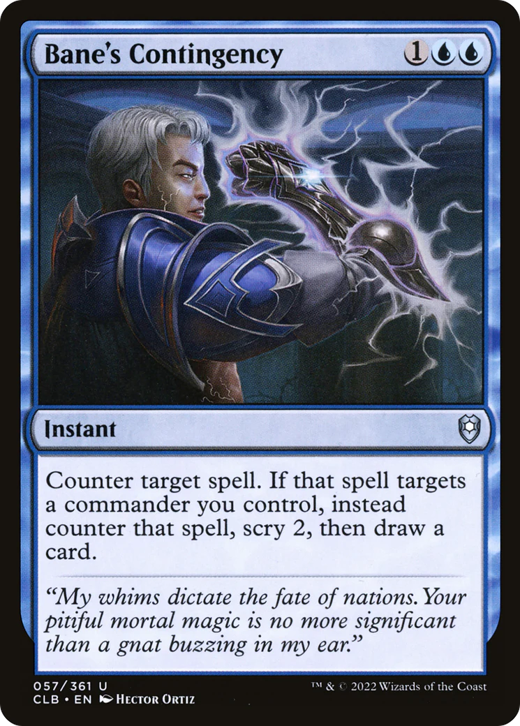 Bane's Contingency (CLB-057)  - Commander Legends: Battle for Baldur's Gate