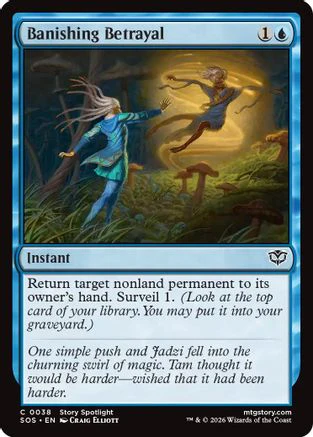 Banishing Betrayal (SOS-038)  Foil - Secrets of Strixhaven