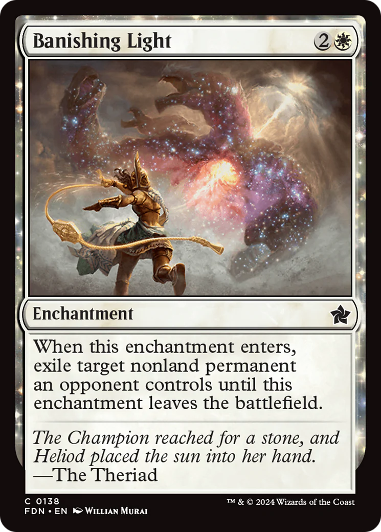 Banishing Light (FDN-138)  Foil - Foundations: (enchantment)