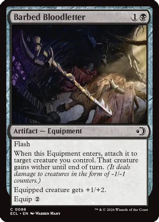 Barbed Bloodletter (ECL-086) Foil - Lorwyn Eclipsed