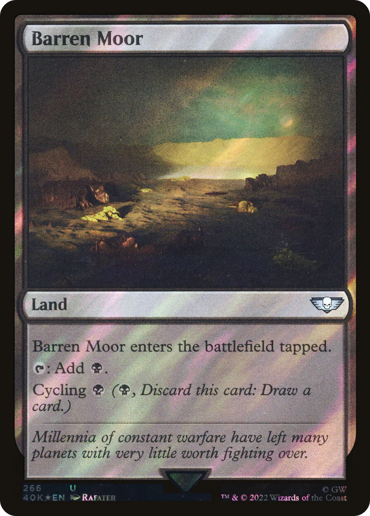 Barren Moor (Surge Foil) (40K-266)  Foil - Warhammer 40,000 Commander