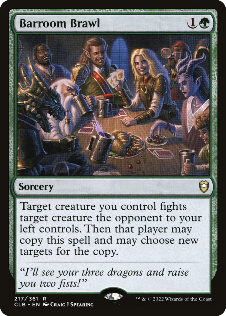 Barroom Brawl (CLB-217)  Foil - Commander Legends: Battle for Baldur's Gate