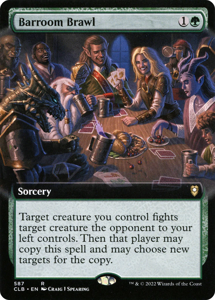 Barroom Brawl (Extended Art) (CLB-587)  Foil - Commander Legends: Battle for Baldur's Gate: (Extended Art)