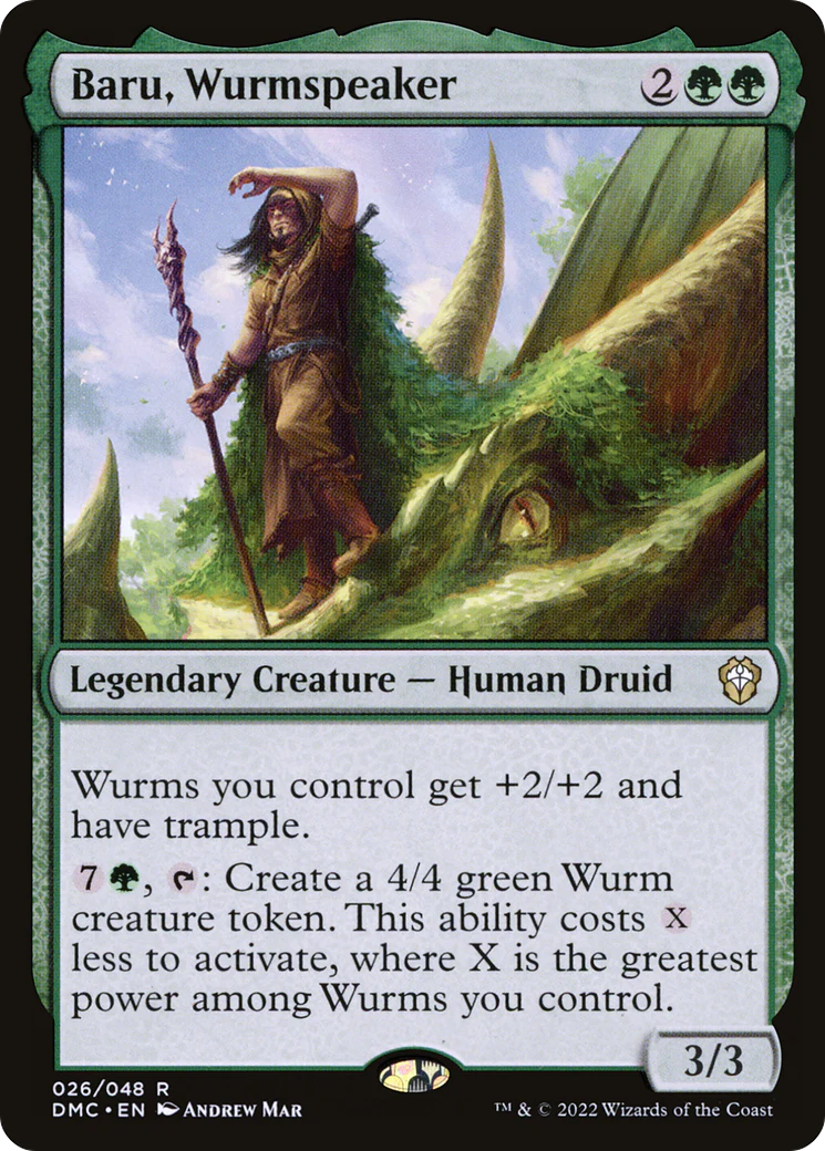 Baru, Wurmspeaker (DMC-026)  Foil - Dominaria United Commander