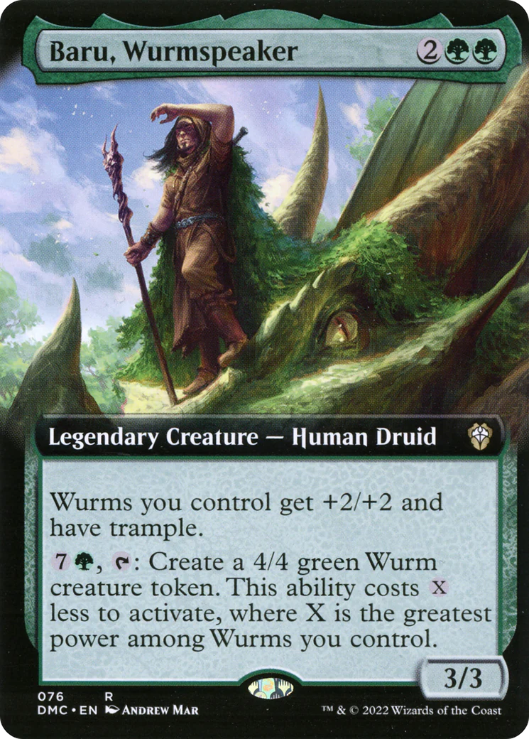 Baru, Wurmspeaker (Extended Art) (DMC-076)  - Dominaria United Commander: (Extended Art)