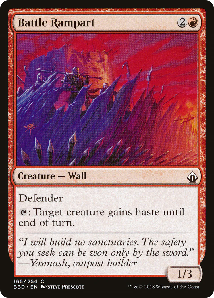 Battle Rampart (BBD-165)  Foil - Battlebond