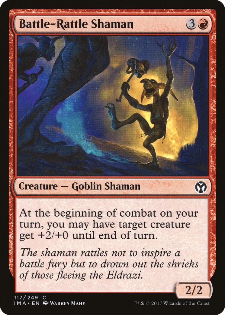 Battle-Rattle Shaman (IMA-117)  Foil - Iconic Masters