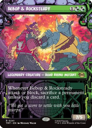 Bebop & Rocksteady (Showcase) (TMT-241)  - Teenage Mutant Ninja Turtles