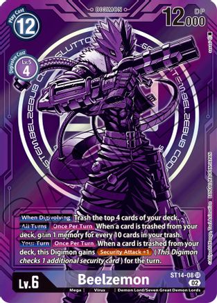 Beelzemon - ST14-08 (Alternate Art) (ST14-08) - Starter Deck 14: Beelzemon Advanced Deck Set Foil