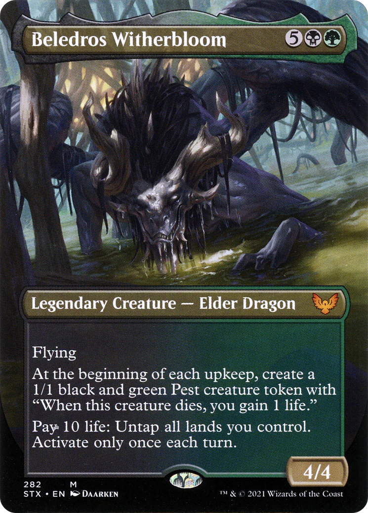 Beledros Witherbloom (Borderless) (STX-282)  - Strixhaven: School of Mages