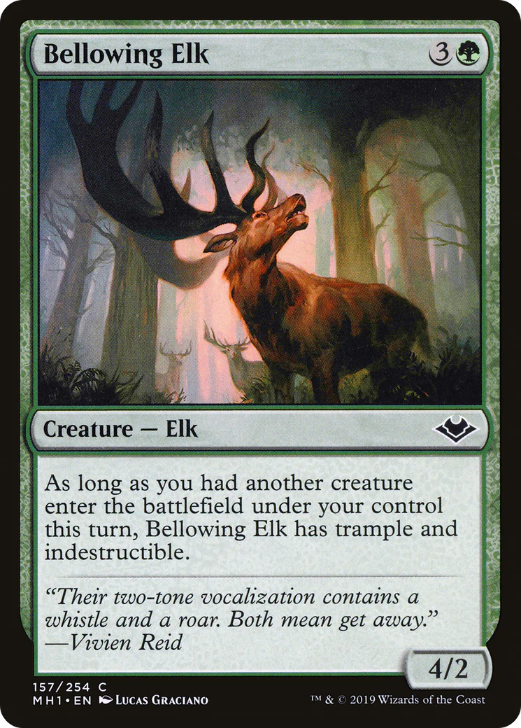 Bellowing Elk (MH1-157)  Foil - Modern Horizons