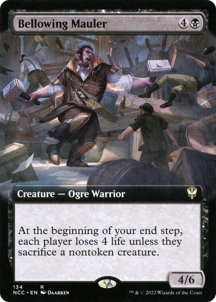 Bellowing Mauler (Extended Art) (NCC-134)  - New Capenna Commander: (Extended Art)