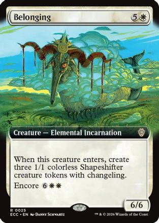 Belonging (Extended Art) (ECC-025)  - Commander: Lorwyn Eclipsed