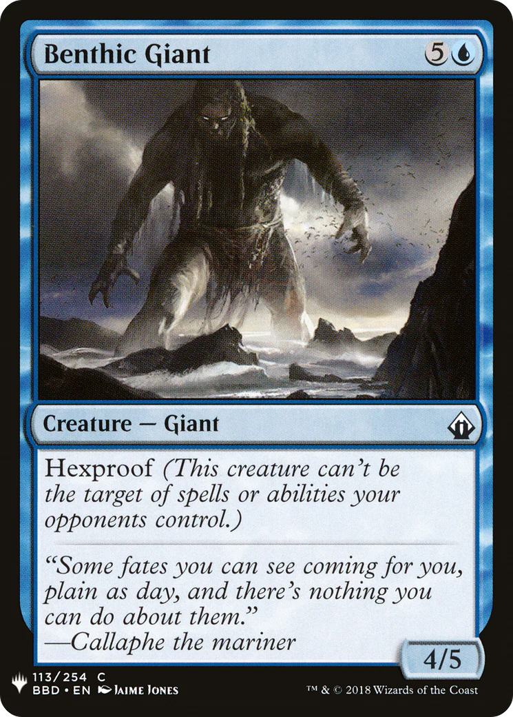 Benthic Giant (LIST-BBD-113)  - The List