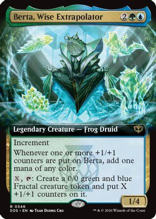 Berta, Wise Extrapolator (Extended Art) (SOS-346)  Foil - Secrets of Strixhaven