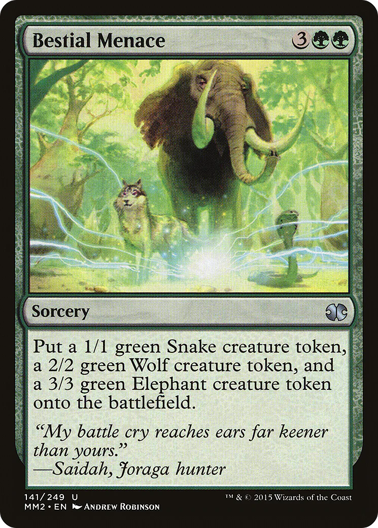 Bestial Menace (MM2-141)  Foil - Modern Masters 2015