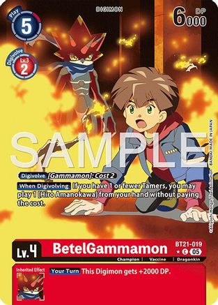 BetelGammamon (Alternate Art) (BT21-019) - Advanced Booster Digimon Generation Foil