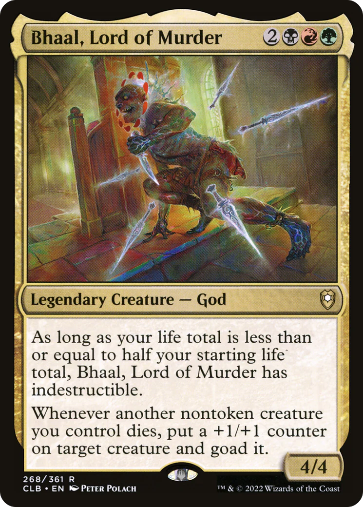 Bhaal, Lord of Murder (CLB-268)  Foil - Commander Legends: Battle for Baldur's Gate