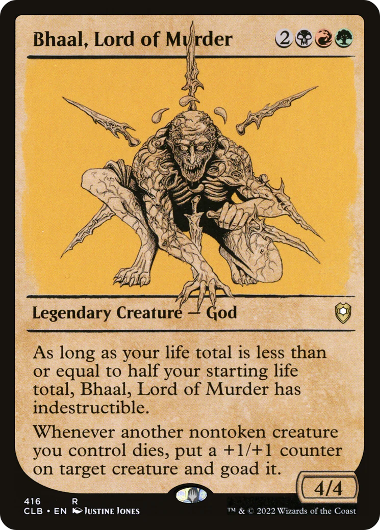 Bhaal, Lord of Murder (Showcase) (CLB-416)  - Commander Legends: Battle for Baldur's Gate: (Showcase)