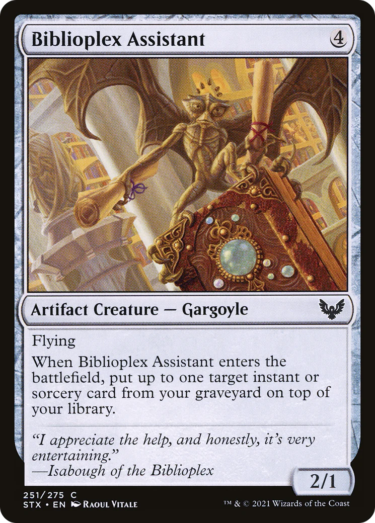 Biblioplex Assistant (STX-251) Foil - Strixhaven: School of Mages