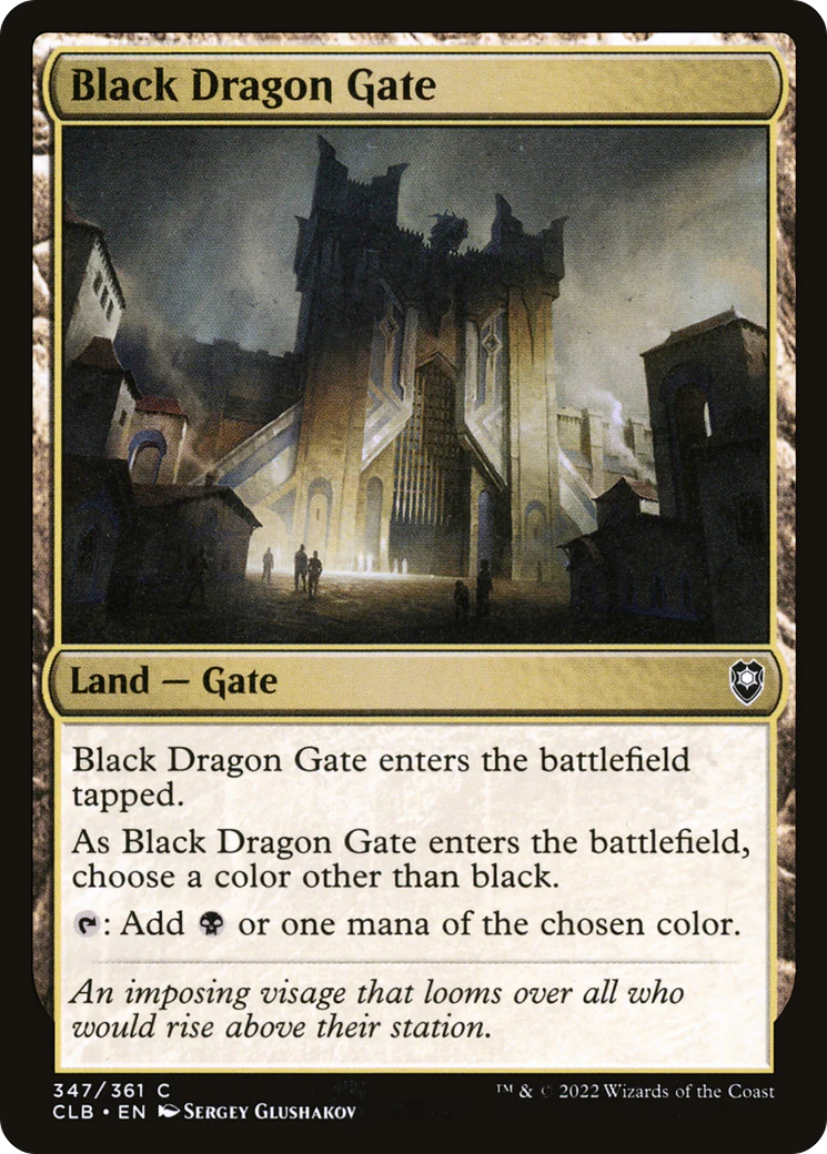 Black Dragon Gate (CLB-347)  Foil - Commander Legends: Battle for Baldur's Gate