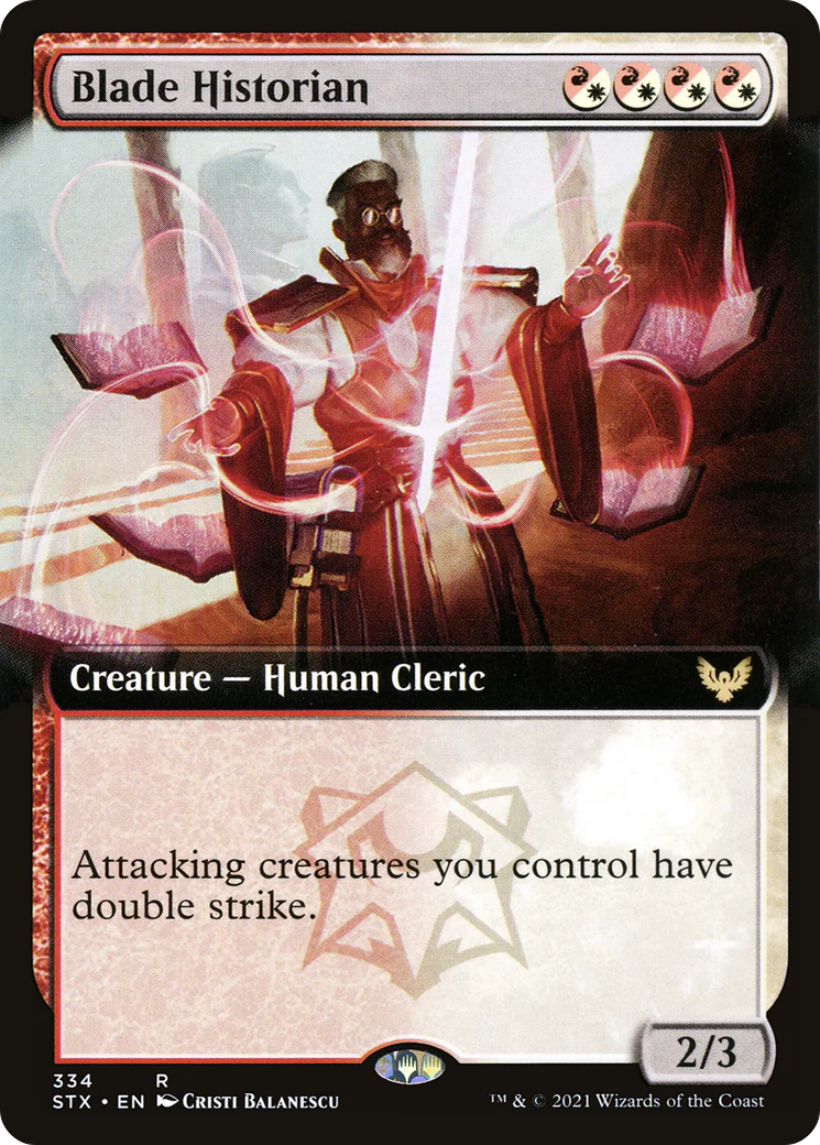 Blade Historian (Extended Art) (STX-334)  - Strixhaven: School of Mages: (Extended Art)