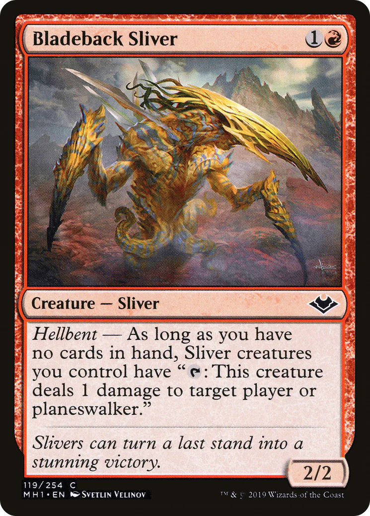 Bladeback Sliver (MH1-119)  Foil - Modern Horizons