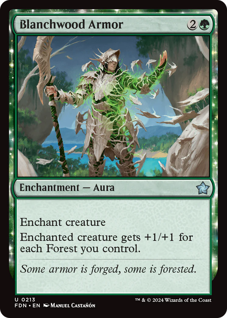 Blanchwood Armor (FDN-213)  - Foundations: (enchantment)