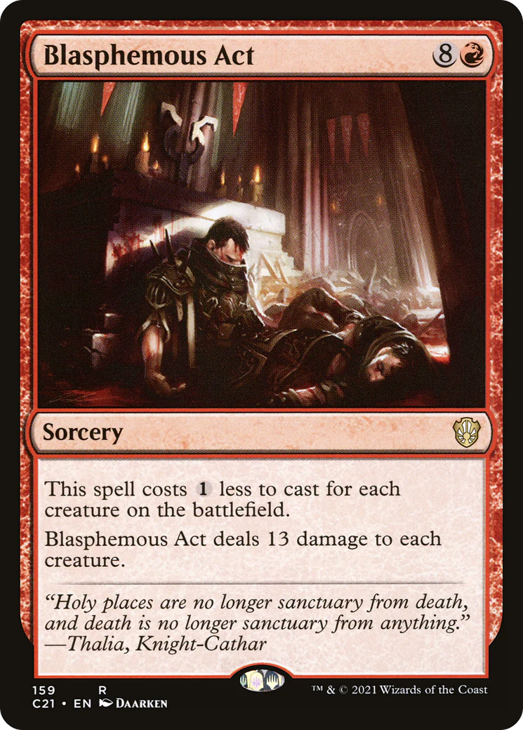 Blasphemous Act (C21-159)  - Commander 2021