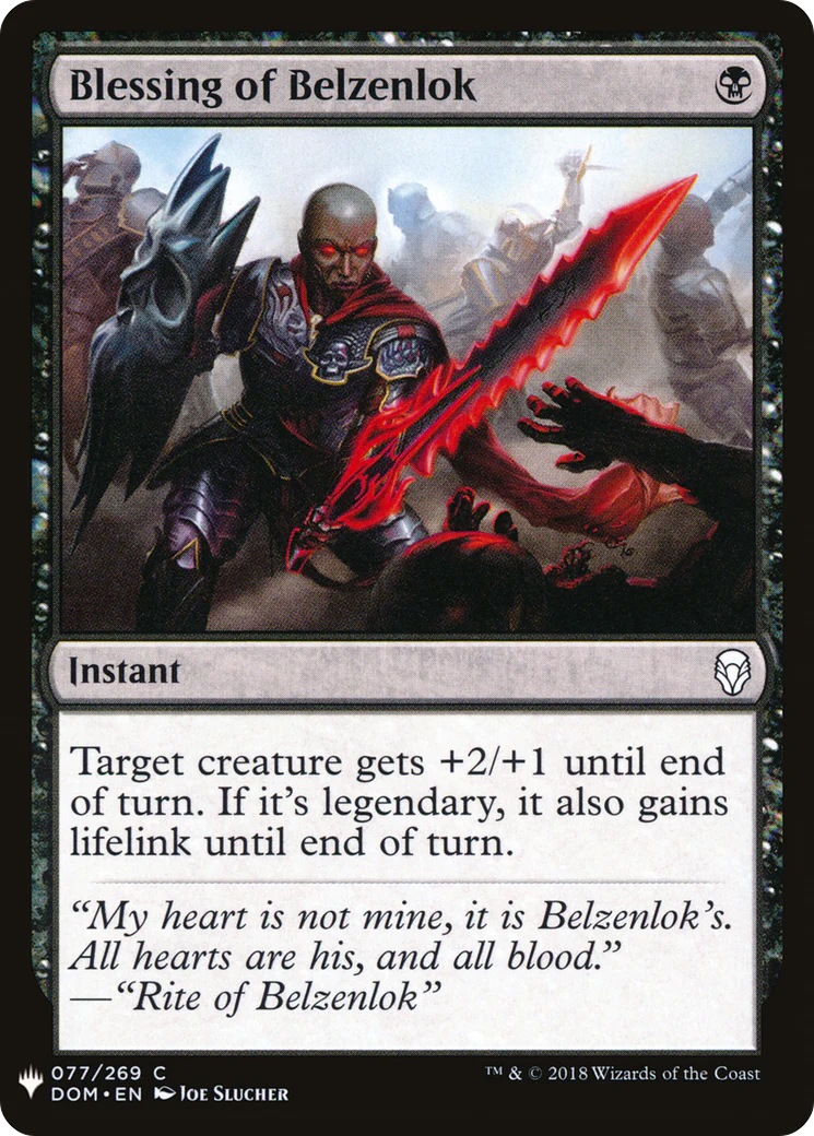 Blessing of Belzenlok (LIST-077)  - The List