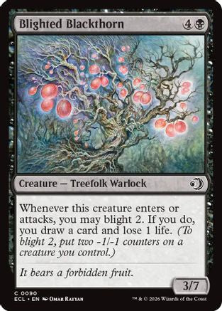 Blighted Blackthorn (ECL-090)  Foil - Lorwyn Eclipsed